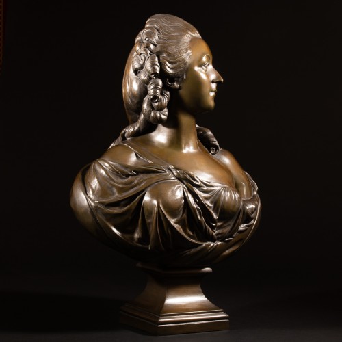 Sculpture Sculpture en Bronze - Madame du Barry - Augustin Pajou (1730-1809)