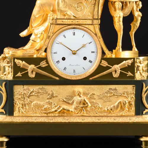 Horology  - Empire Mantel Clock “Lettre D’Amour”, model by  François-Louis Savart