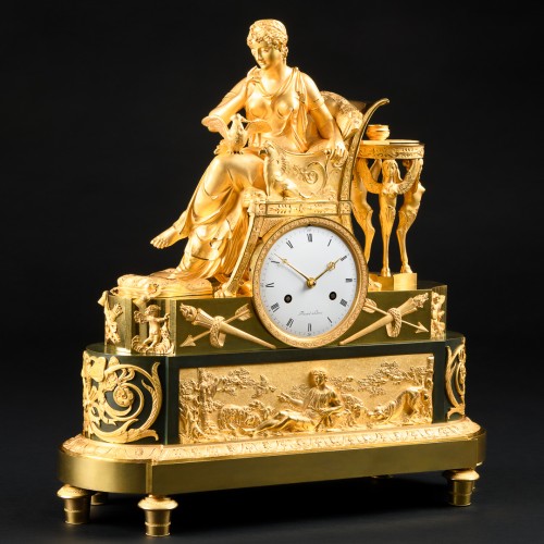 Empire Mantel Clock “Lettre D’Amour”, model by  François-Louis Savart - 