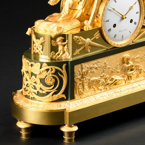 Empire Mantel Clock “Lettre D’Amour”, model by  François-Louis Savart - Empire