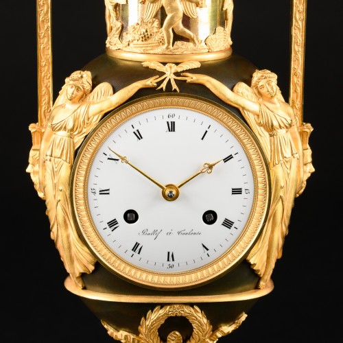 Horlogerie Pendule - Pendule Vase d’époque Empire “Allégorie des quatre saisons”