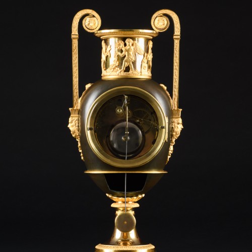 Antiquités - Empire Vase Clock “Allegory Of The Four Seasons”