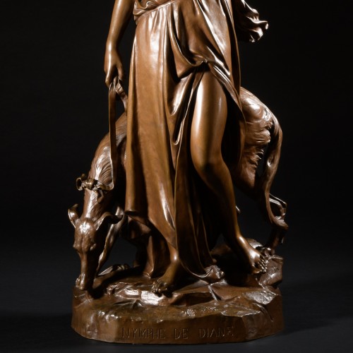 Sculpture  - Nymph Of Diana - Eugène Antoine Aizelin (1821-1902)