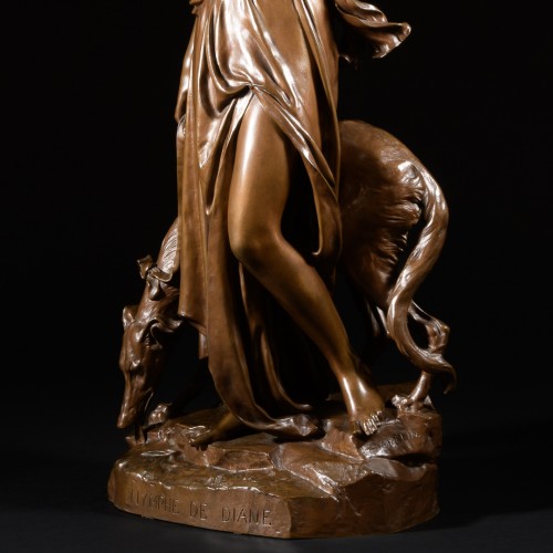 Antiquités - Nymphe de Diane- Eugène Antoine Aizelin (1821-1902)