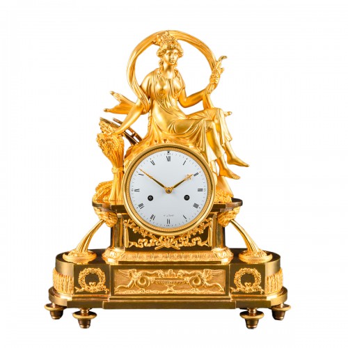 Large Mythological Empire Clock “Ceres At The Harvest Time”