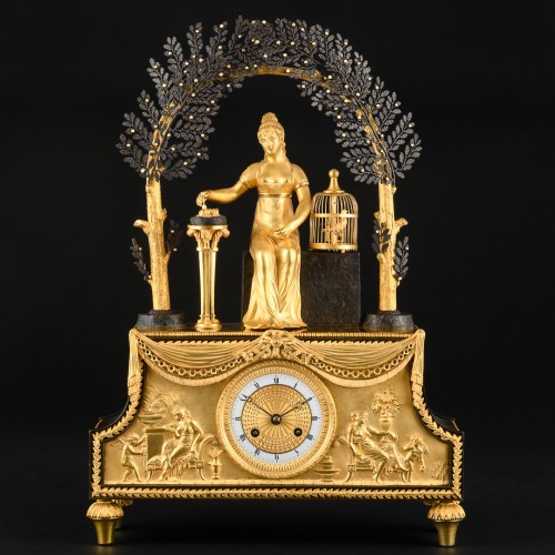 Directory period mantel clock “Joséphine” attributed to Jean-Simon Deverber - Horology Style Directoire