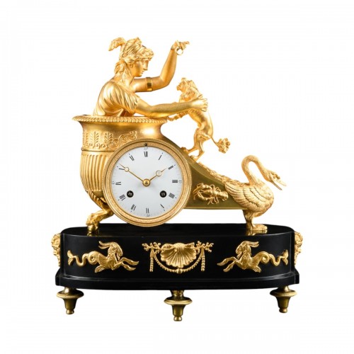 Empire clock “Au char de Vénus” after design by Jean-André Reiche