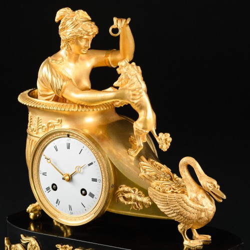 Empire clock “Au char de Vénus” after design by Jean-André Reiche - 