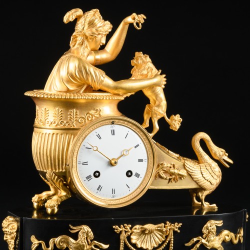 Empire clock “Au char de Vénus” after design by Jean-André Reiche - Empire