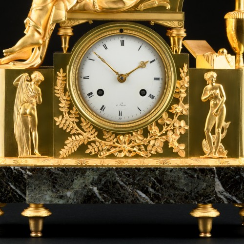 Horlogerie Pendule - Pendule Empire mythologique « Vénus désarmant l’Amour », vers 1810