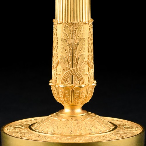 Paire de bougeoirs Empire avec masques de gorgone, circa 1810 - 