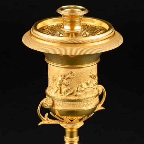 Pair of Directory period cassolettes/candleholders, circa 1795 - 