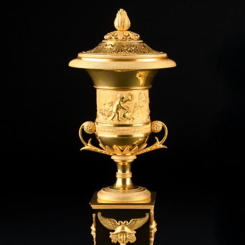 18th century - Pair of Directory period cassolettes/candleholders, circa 1795