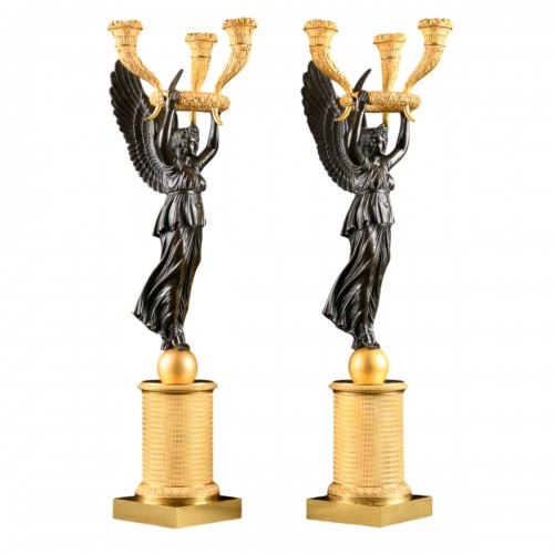 Pair Of Empire Candelabra - Model by P.P. Thomire, Paris 1810