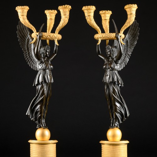 Pair Of Empire Candelabra - Model by P.P. Thomire, Paris 1810 - 