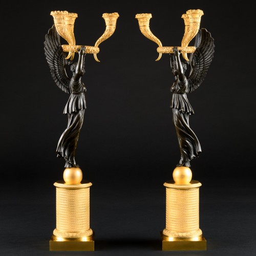 19th century - Pair Of Empire Candelabra - Model by P.P. Thomire, Paris 1810