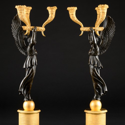 Pair Of Empire Candelabra - Model by P.P. Thomire, Paris 1810 - Empire