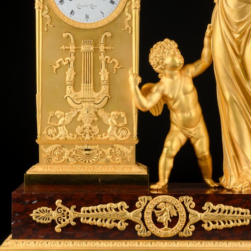 Horology  - Mythological Empire clock “Venus guided by Love” attributed to Ravrio