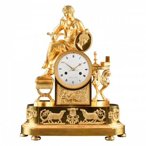 Empire Clock “lettre D’amour” - Attributed To François-Louis Savart 