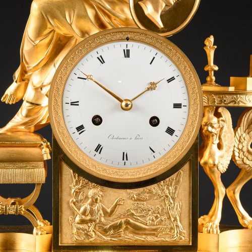 Horlogerie Pendule - Pendule Empire “Lettre d’amour” - Attribuée À François-Louis Savart