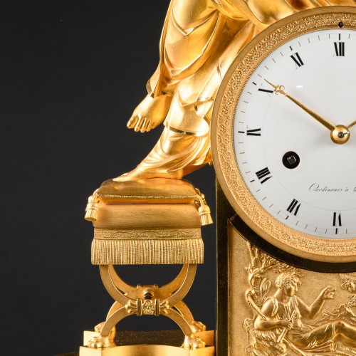 Empire Clock “lettre D’amour” - Attributed To François-Louis Savart  - Empire