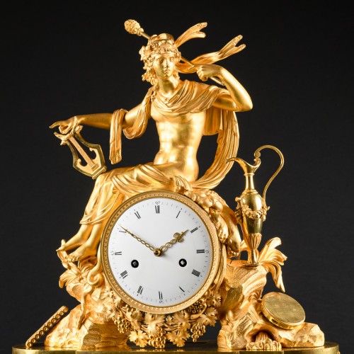 Empire - Important Empire Clock With Bacchus - Attributed to Pierre Philippe Thomire