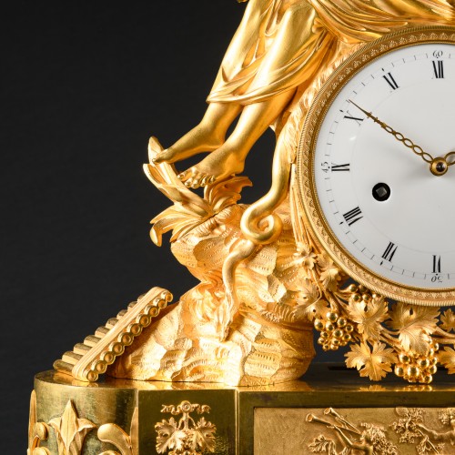 Antiquités - Important Empire Clock With Bacchus - Attributed to Pierre Philippe Thomire