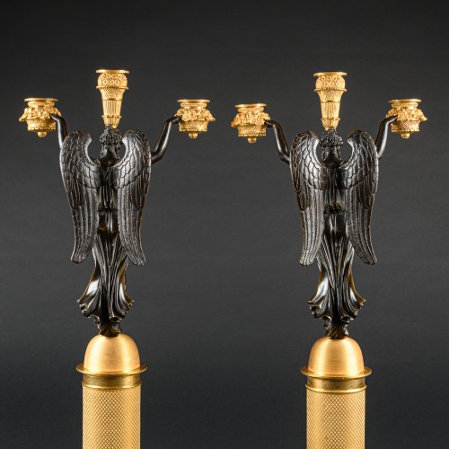 Antiquités - Rare Pair of Empire Period Candelabra By Thomire &amp; Signed Rabiat 