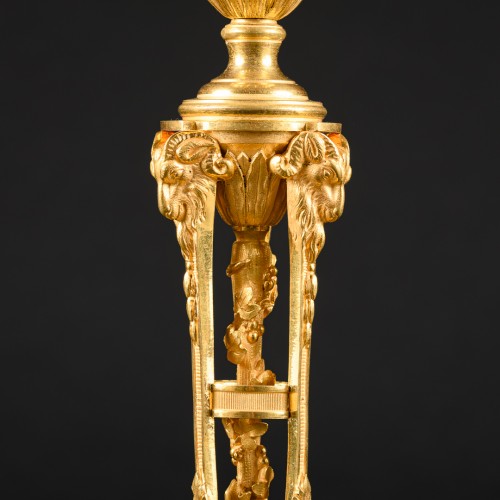 Bougeoirs aux Béliers d’après un modèle d'Etienne Martincourt - Apollo Art & Antiques