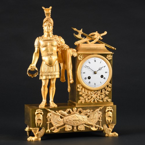 Historical Empire Clock With Alexander The Great  - 