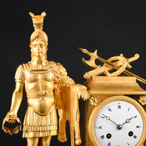 Historical Empire Clock With Alexander The Great  - Empire