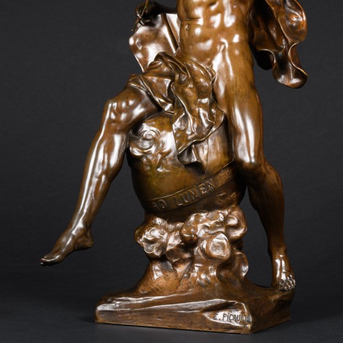 Sculpture Sculpture en Bronze - Ad Lumen - Émile Louis PICAULT (1833-1915)