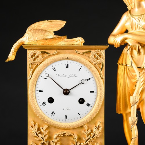 Horology  - Mythological Empire Clock With “Diana Huntress”