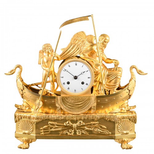 Rare Empire Clock “The Voyage Of Love And Time” 