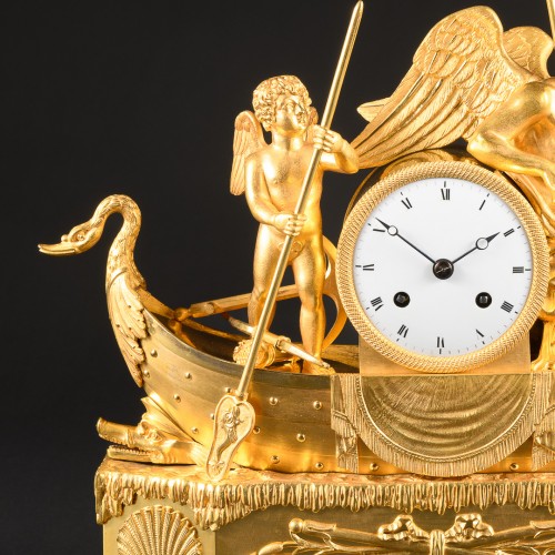 Horlogerie Pendule - Pendule Empire “Le Voyage de l’Amour et du Temps”