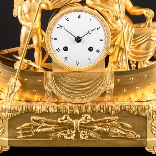 Rare Empire Clock “The Voyage Of Love And Time”  - 