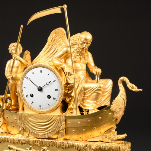 Rare Empire Clock “The Voyage Of Love And Time”  - Empire