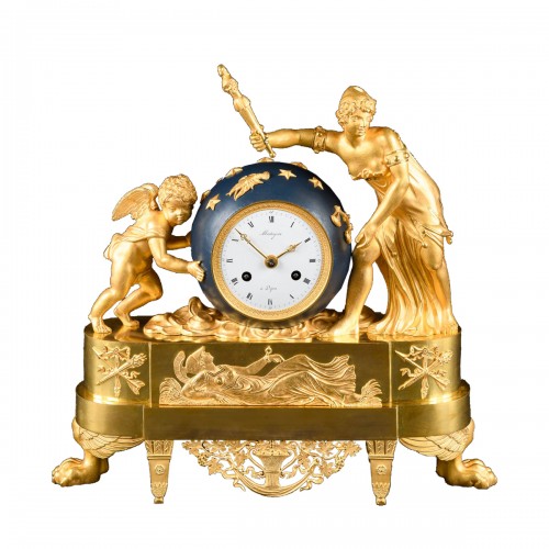 Allegorical Empire Clock “ Love Moving The Heavens ”
