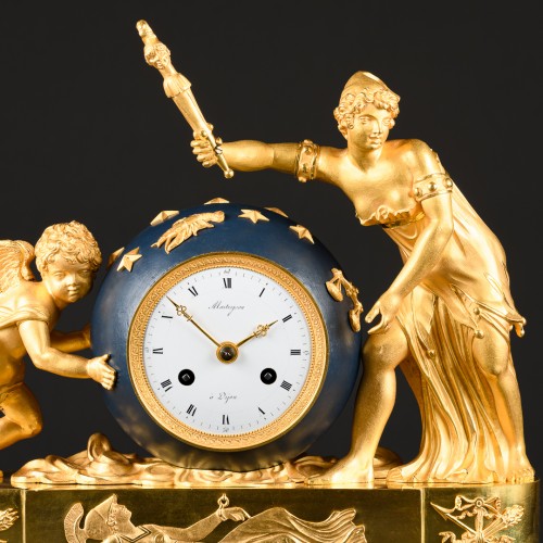 Allegorical Empire Clock “ Love Moving The Heavens ” - Horology Style Empire