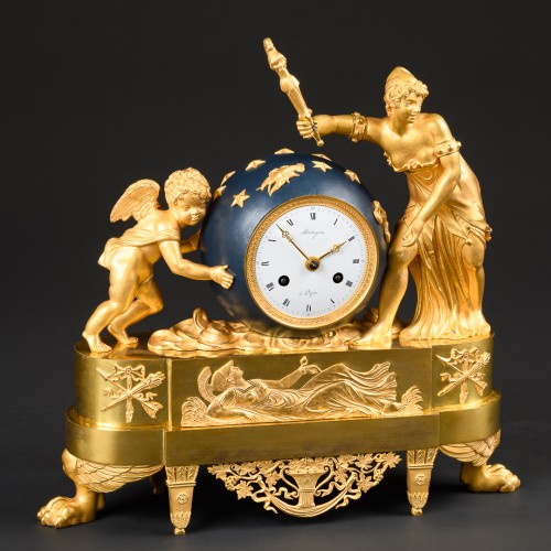 Allegorical Empire Clock “ Love Moving The Heavens ” - 