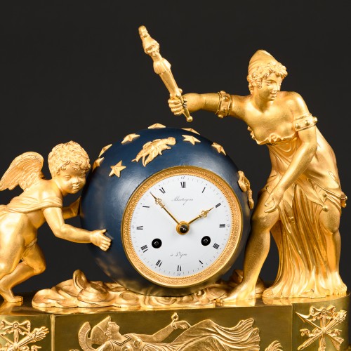 18th century - Allegorical Empire Clock “ Love Moving The Heavens ”