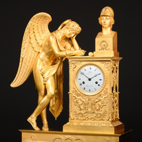 Empire Clock “Génie Inspired By Athena” By Ledure &amp; Rabiat - Horology Style Empire