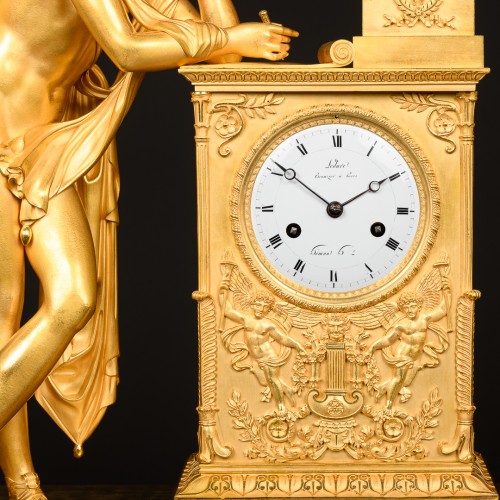 Empire Clock “Génie Inspired By Athena” By Ledure &amp; Rabiat - 