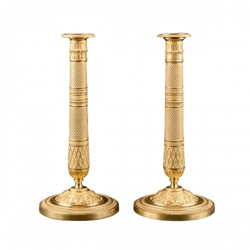 Pair Of Empire Period Candlesticks