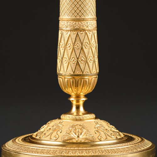 Lighting  - Pair Of Empire Period Candlesticks