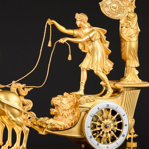 Horlogerie Pendule - Pendule Empire dite au char de Télémaque" attribuée À Jean-André Reiche
