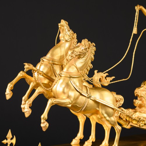 Pendule Empire dite au char de Télémaque" attribuée À Jean-André Reiche - Apollo Art & Antiques