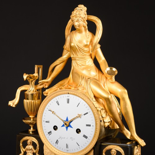 Antiquités - Mythological Clock “Hebe Cup Bearer” Directory Period 1795-1799