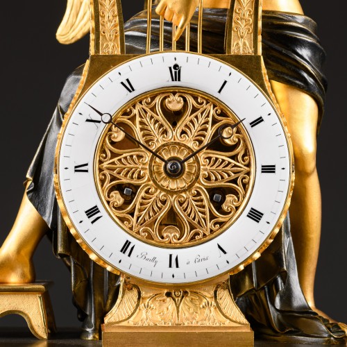 Empire Clock “Eros Plucking His Lyre” , Dial Signed Bailly à Paris - 