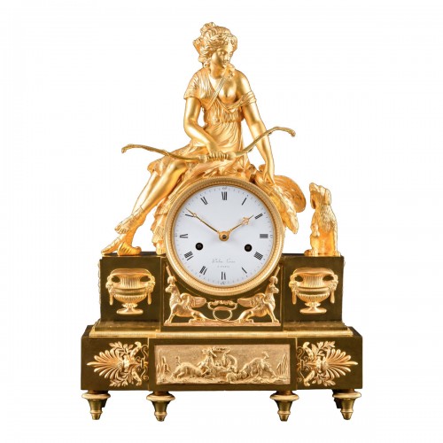 Mythological Clock “Diana Huntress” Directory Period 1795-1799